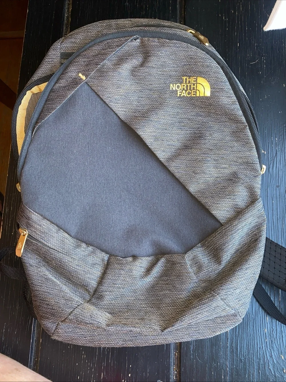 The North Face Gray and Black Men's Backpack